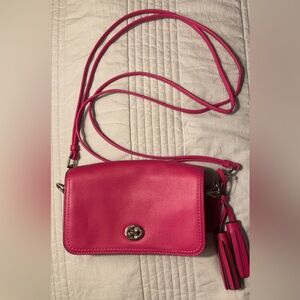 Fuchia Coach Penny Bag